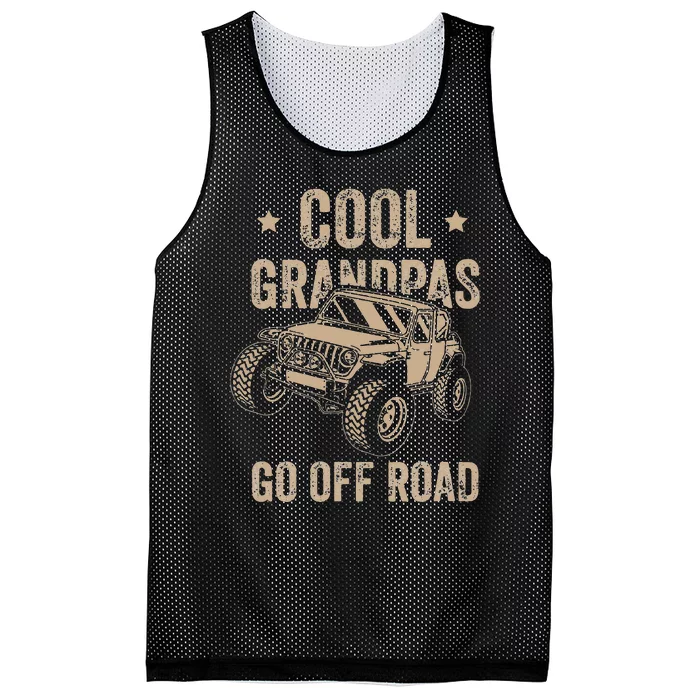 Cool Grandpas Go Off Road Off Road Gift 4x4 Dirt Mesh Reversible Basketball Jersey Tank