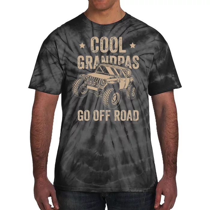 Cool Grandpas Go Off Road Off Road Gift 4x4 Dirt Tie-Dye T-Shirt