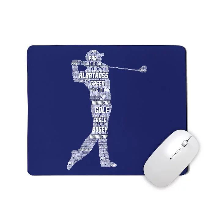 Cute Golfer Golf Club Funny Golfing Gift Mousepad