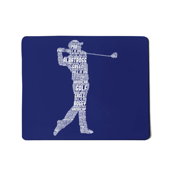 Cute Golfer Golf Club Funny Golfing Gift Mousepad