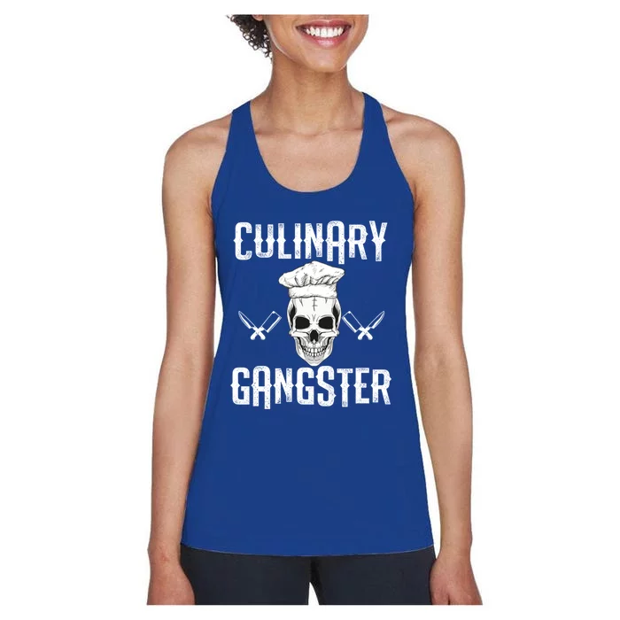 Culinary Gangster Gift Women's Racerback Tank