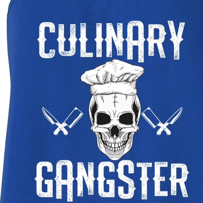 Culinary Gangster Gift Women's Racerback Tank