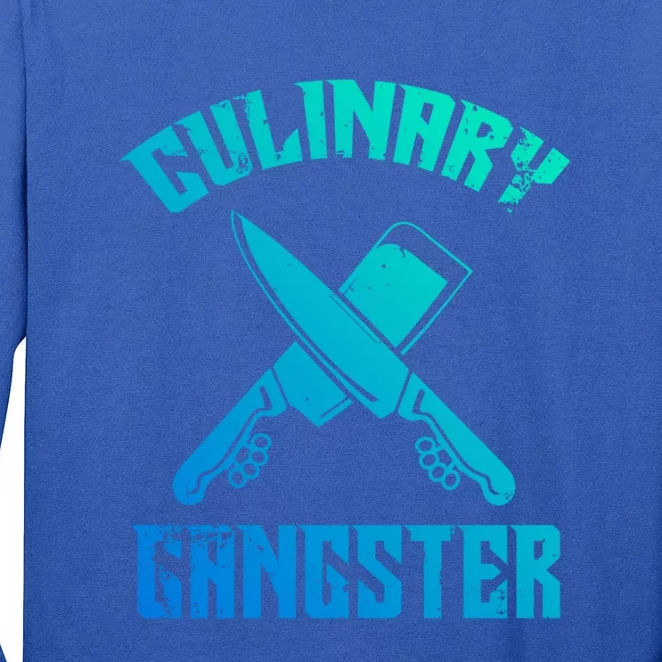 Culinary Gangster Gourmet Kitchen Chef Gift Tall Long Sleeve T-Shirt