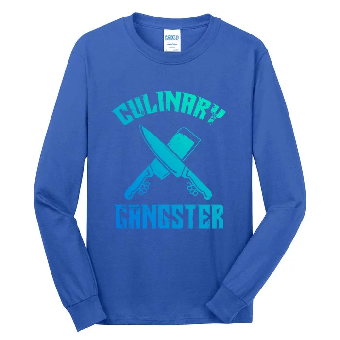 Culinary Gangster Gourmet Kitchen Chef Gift Tall Long Sleeve T-Shirt