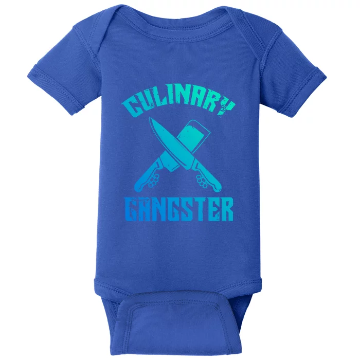 Culinary Gangster Gourmet Kitchen Chef Gift Baby Bodysuit