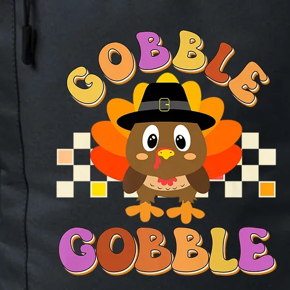 Cute Gobble Gobble Turkey Pilgrim Little Thanksgiving Meaningful Gift Daily Commute Backpack