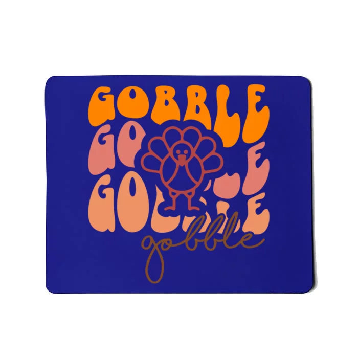 Cute Gobble Gobble Turkey Thanksgiving Gift Mousepad