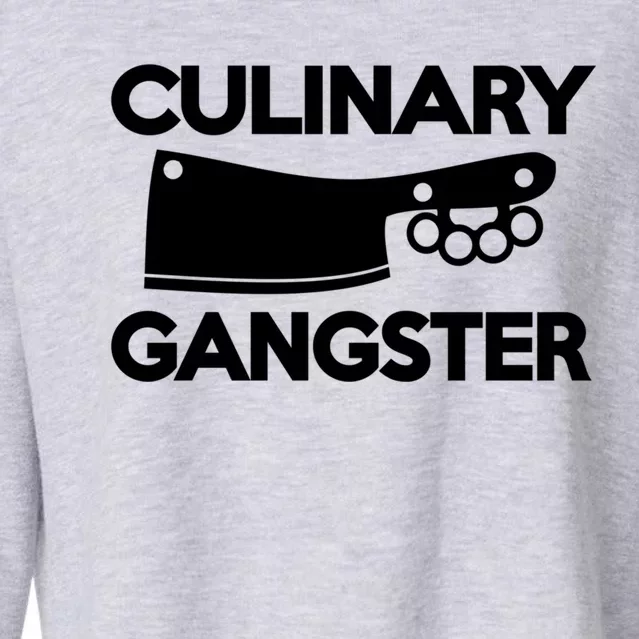 Culinary Gangster Gift Cropped Pullover Crew