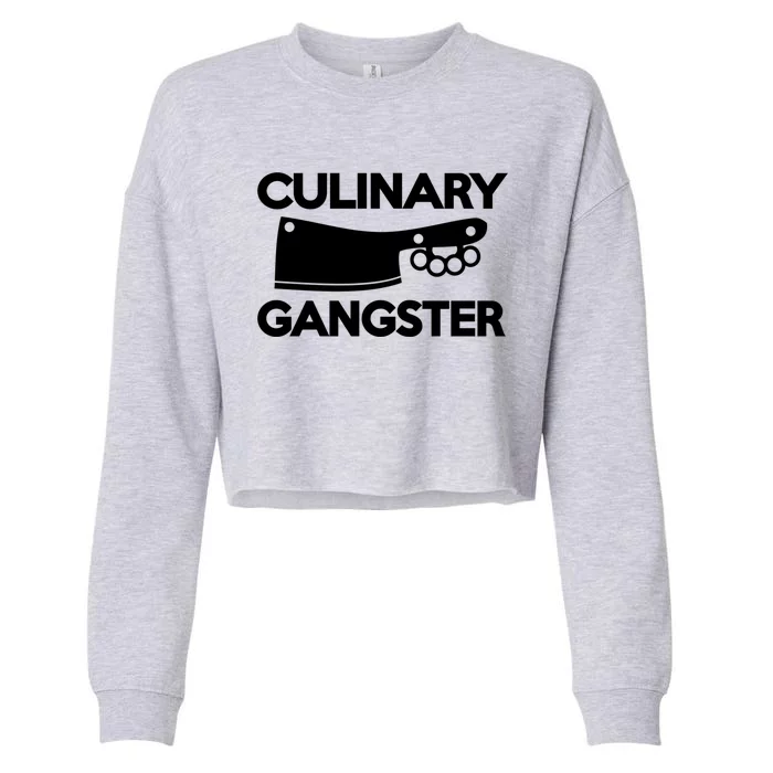 Culinary Gangster Gift Cropped Pullover Crew