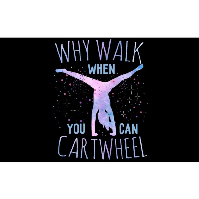 Cartwheel Gymnast Girl Bumper Sticker