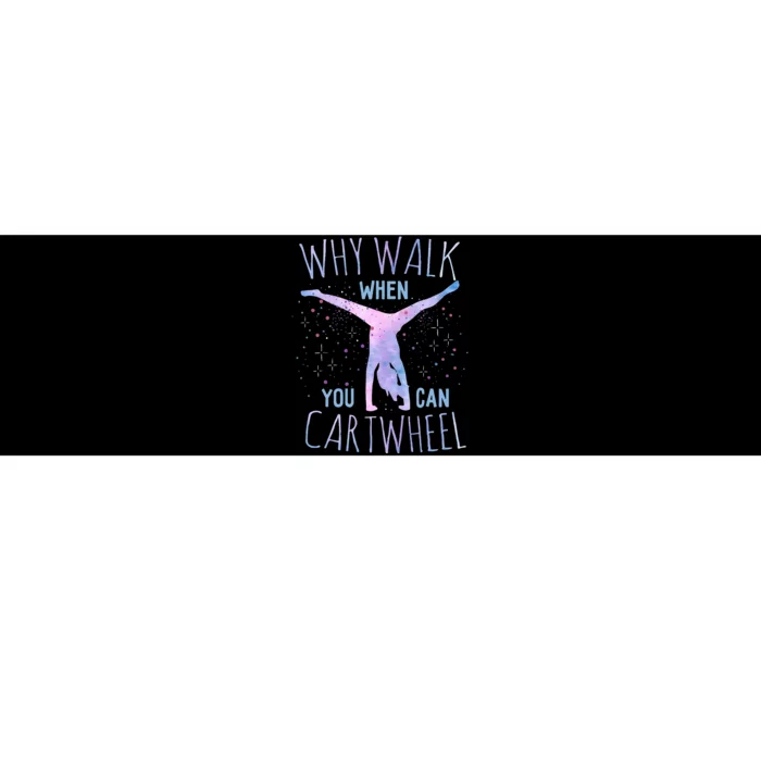 Cartwheel Gymnast Girl Bumper Sticker