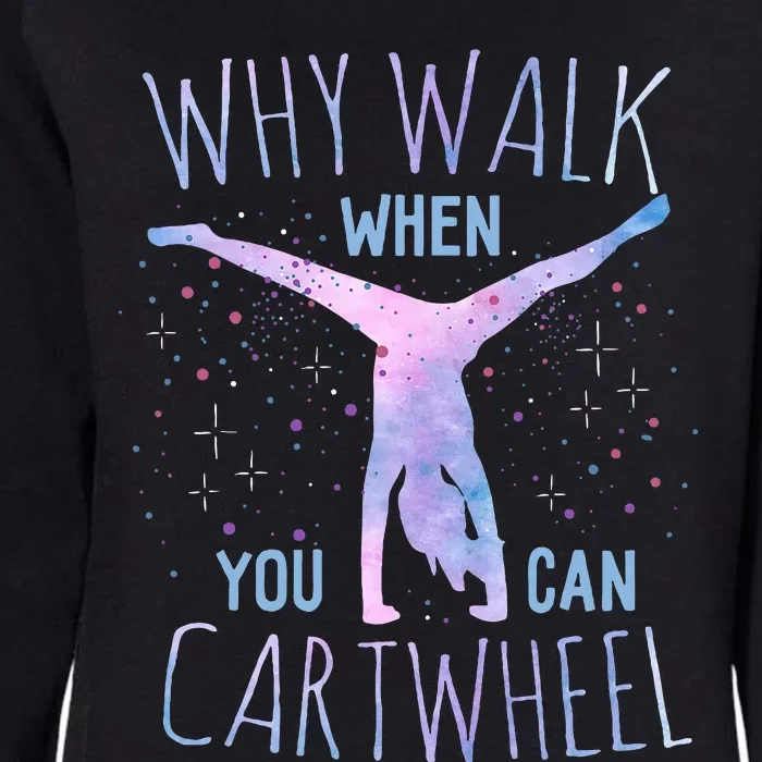 Cartwheel Gymnast Girl Womens California Wash Sweatshirt