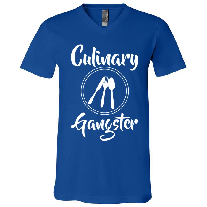 Culinary Gangster Gift V-Neck T-Shirt