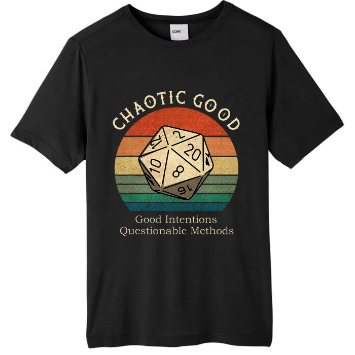 Chaotic Good Good Intentions Questionable Methods Vintage ChromaSoft Performance T-Shirt