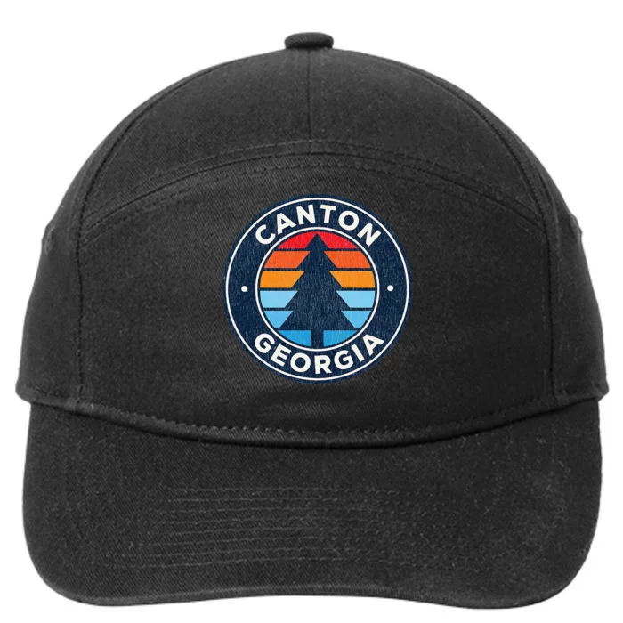 Canton Georgia Ga Vintage Retro 70s 7-Panel Snapback Hat