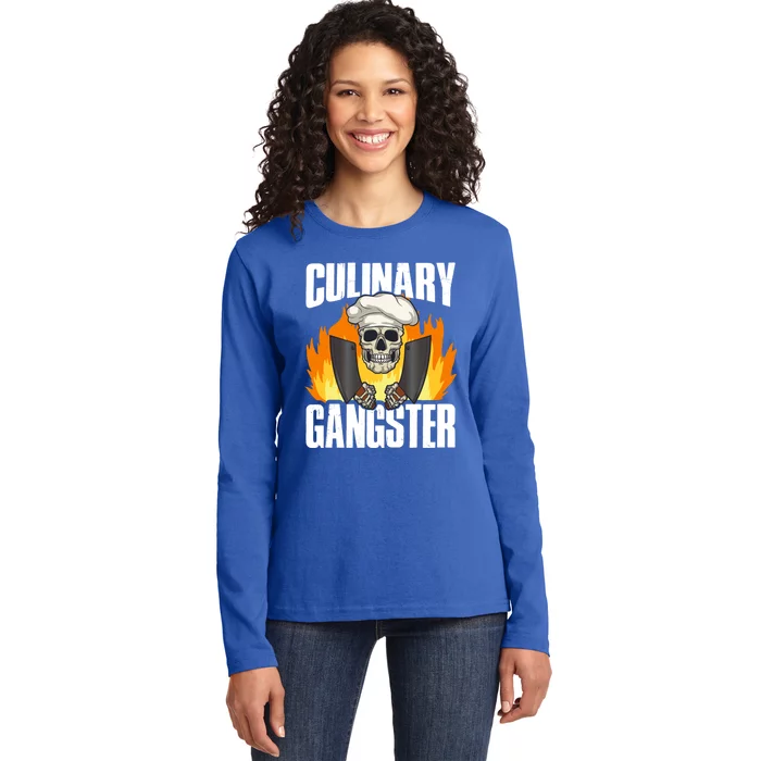 Culinary Gangster Gift Ladies Long Sleeve Shirt