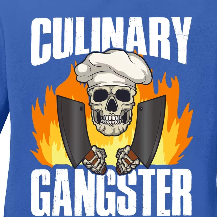 Culinary Gangster Gift Ladies Long Sleeve Shirt