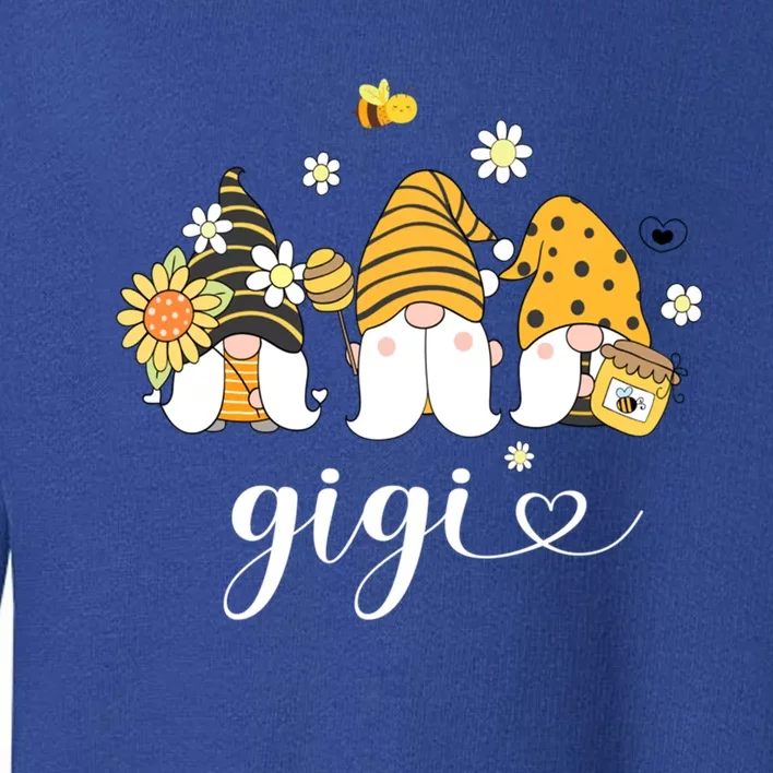 Cute Gigi Gnomes With Bees And Sunflower Country Style Gift Toddler Sweatshirt