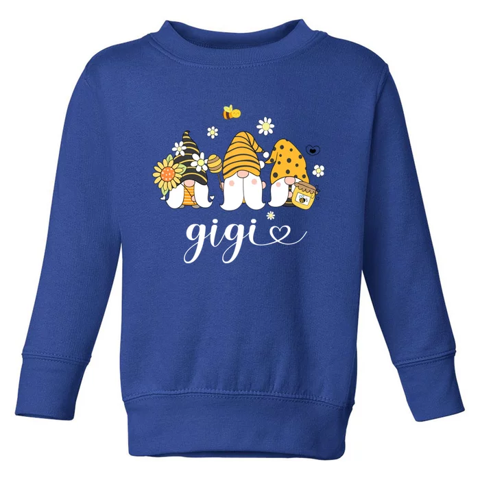 Cute Gigi Gnomes With Bees And Sunflower Country Style Gift Toddler Sweatshirt