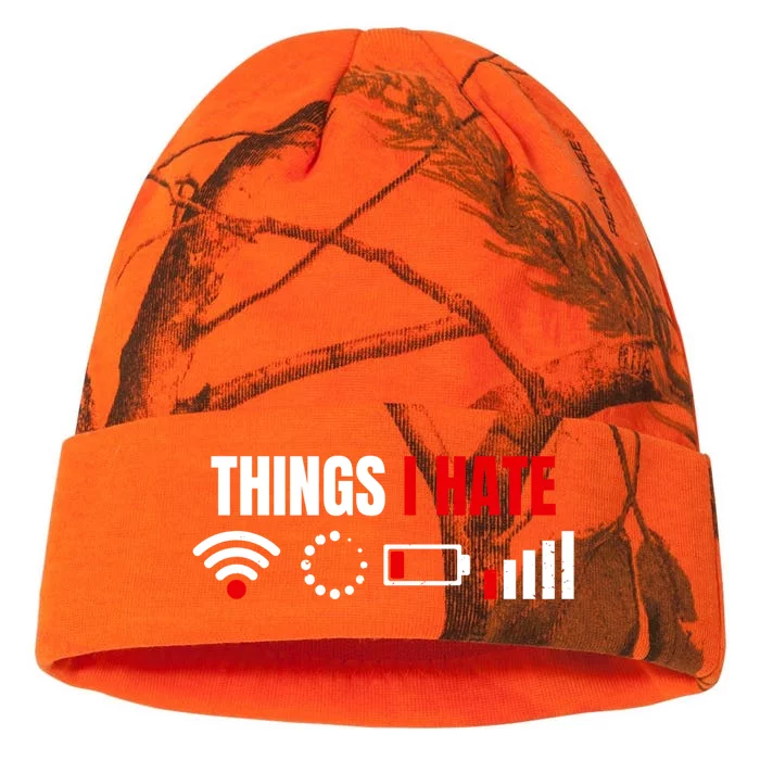 Computer Geek Gift: Things I Hate Hilarious Gamer Present Funny Gift Kati - 12in Camo Beanie