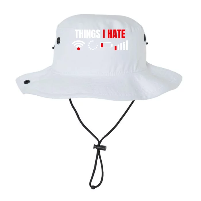 Computer Geek Gift: Things I Hate Hilarious Gamer Present Funny Gift Legacy Cool Fit Booney Bucket Hat