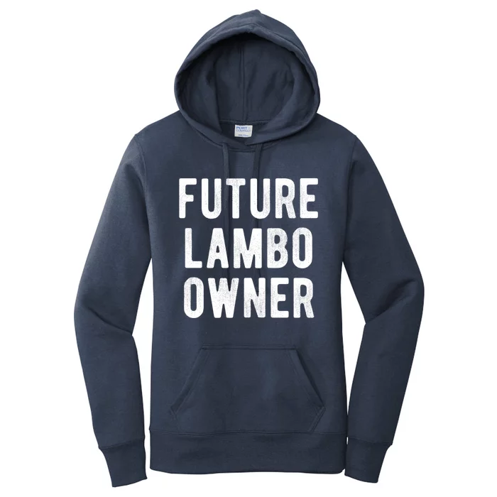 Cryptocurrency Great Gift Future Lambo Owner Funny Bitcoin Gift Women's Pullover Hoodie