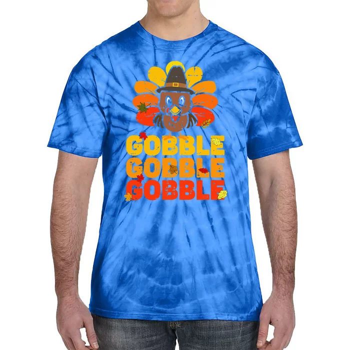 cute gobble gobble turkey thanksgiving day Tie-Dye T-Shirt