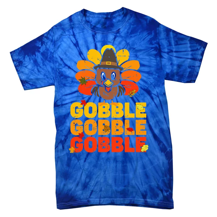 cute gobble gobble turkey thanksgiving day Tie-Dye T-Shirt