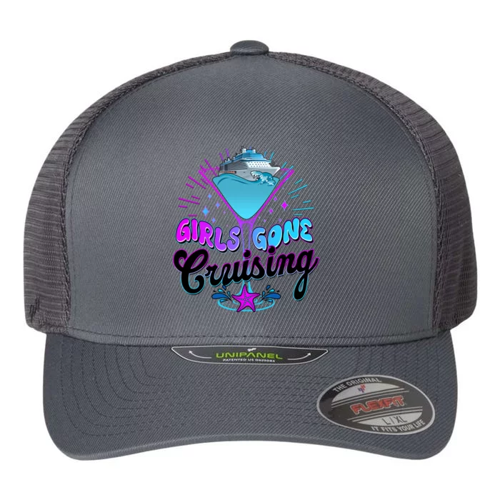 Cute Girl Gone Cruising Girl Trip Flexfit Unipanel Trucker Cap