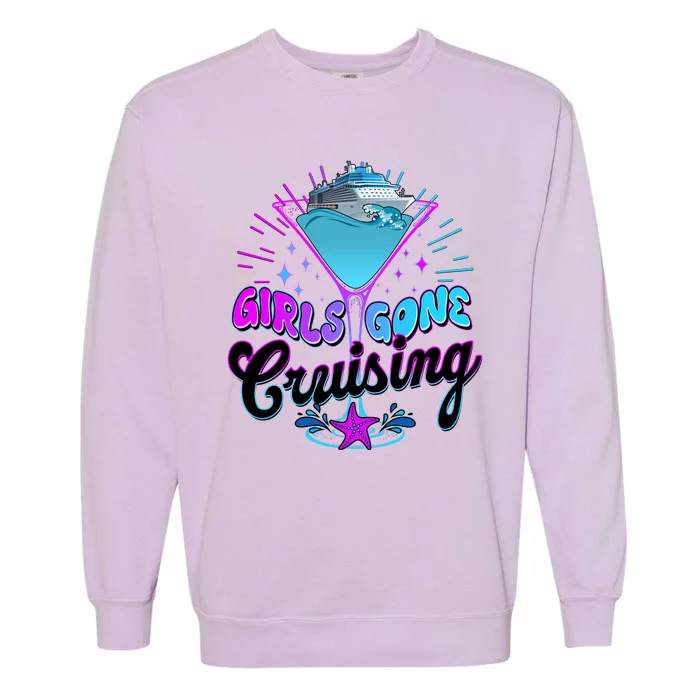 Cute Girl Gone Cruising Girl Trip Garment-Dyed Sweatshirt