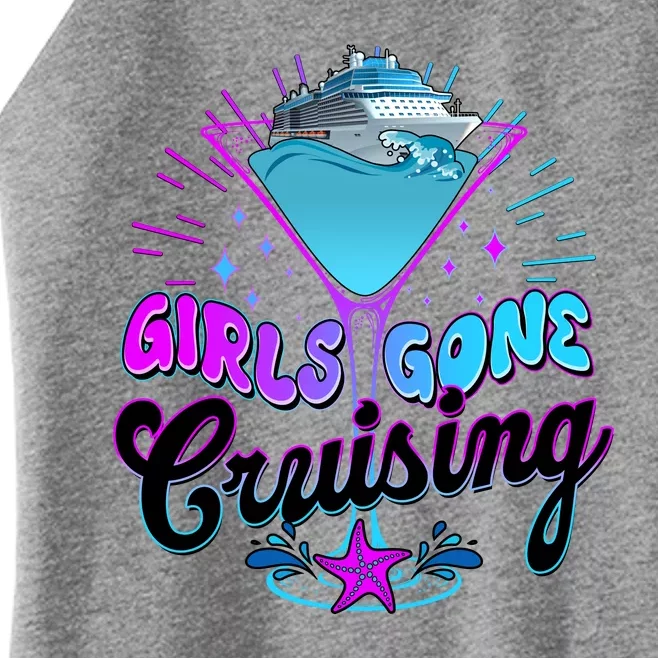 Cute Girl Gone Cruising Girl Trip Women’s Perfect Tri Rocker Tank