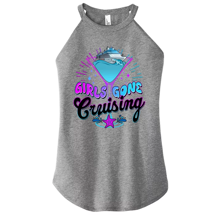 Cute Girl Gone Cruising Girl Trip Women’s Perfect Tri Rocker Tank