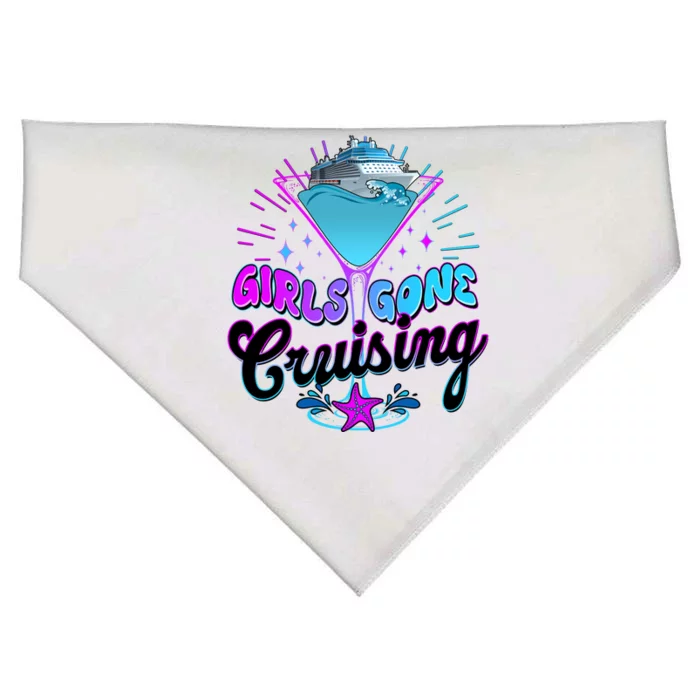 Cute Girl Gone Cruising Girl Trip USA-Made Doggie Bandana