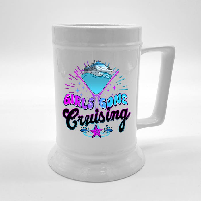 Cute Girl Gone Cruising Girl Trip Front & Back Beer Stein