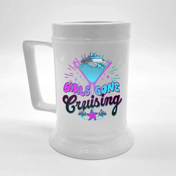 Cute Girl Gone Cruising Girl Trip Front & Back Beer Stein