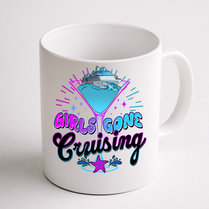 Cute Girl Gone Cruising Girl Trip Front & Back Coffee Mug