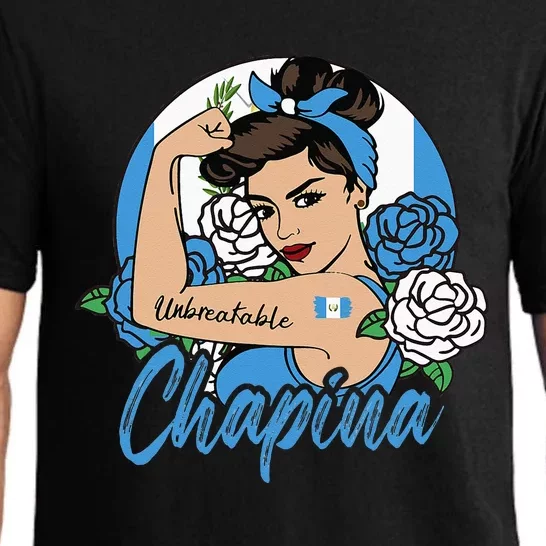 Chapina Guatemala Girl Guatemalan Mujer Guatemalteca Flag Pajama Set