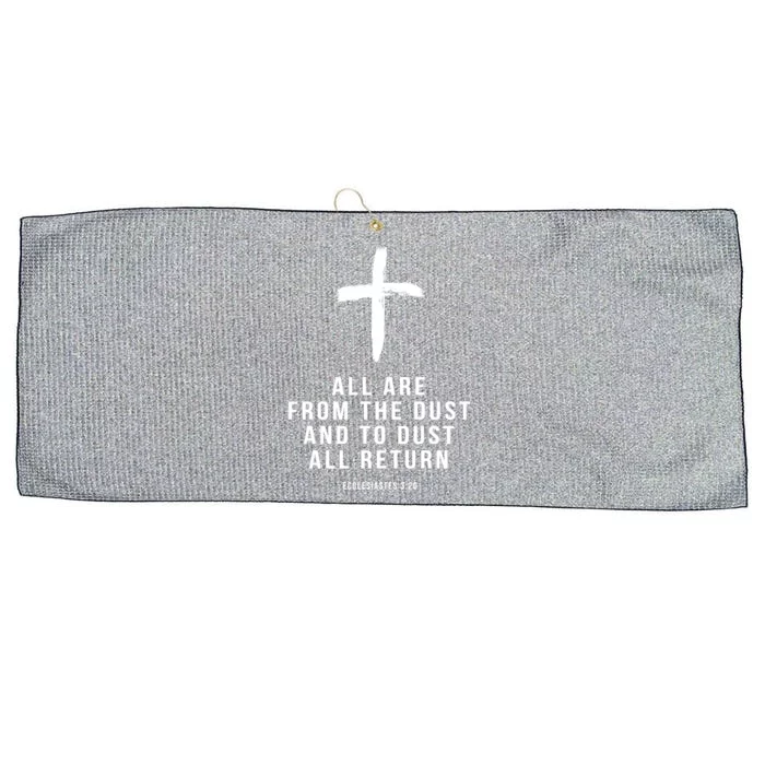 Christian Group Gift All Are From Dust Holy Week Bible Verse Gift Large Microfiber Waffle Golf Towel