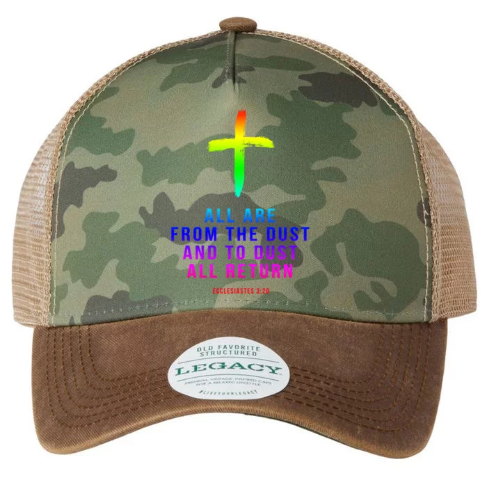 Christian Group Gift All Are From Dust Holy Week Bible Verse Gift Legacy Tie Dye Trucker Hat