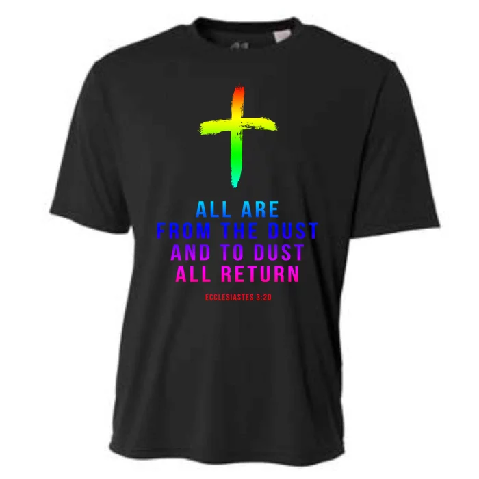 Christian Group Gift All Are From Dust Holy Week Bible Verse Gift Cooling Performance Crew T-Shirt