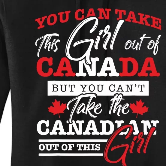 Canadian Girl Gifts Maple Leaf Canada Women's Pullover Hoodie