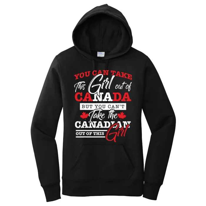 Canadian Girl Gifts Maple Leaf Canada Women's Pullover Hoodie