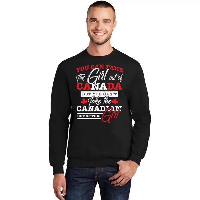 Canadian Girl Gifts Maple Leaf Canada Tall Sweatshirt