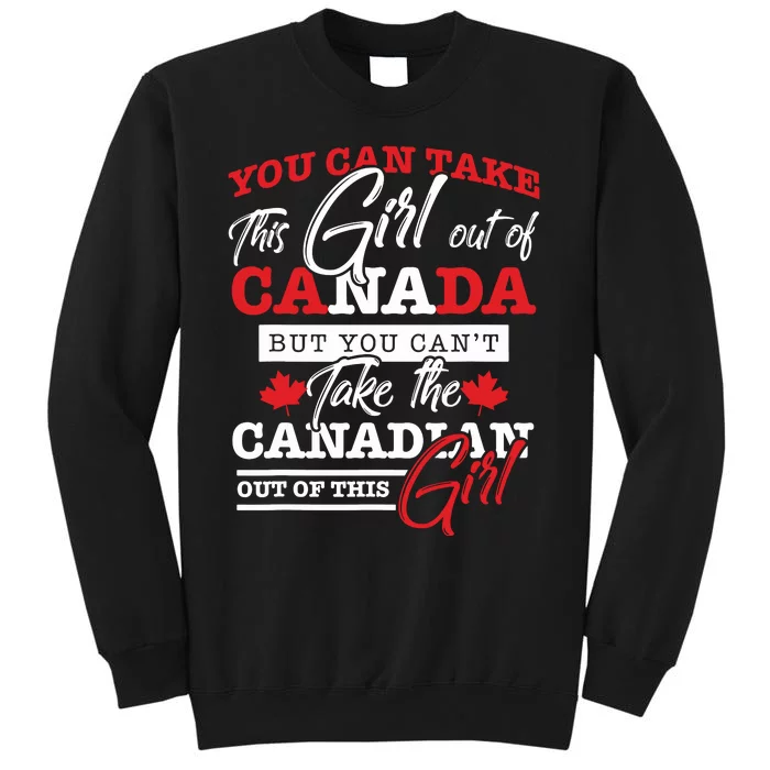 Canadian Girl Gifts Maple Leaf Canada Tall Sweatshirt