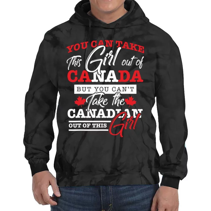 Canadian Girl Gifts Maple Leaf Canada Tie Dye Hoodie