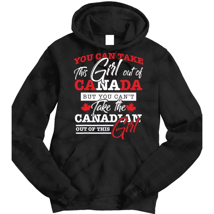 Canadian Girl Gifts Maple Leaf Canada Tie Dye Hoodie