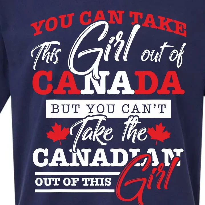 Canadian Girl Gifts Maple Leaf Canada Sueded Cloud Jersey T-Shirt