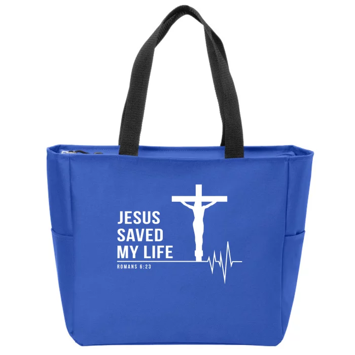 Christian Group Gift Jesus Saved My Life Holy Week Bible Gift Zip Tote Bag