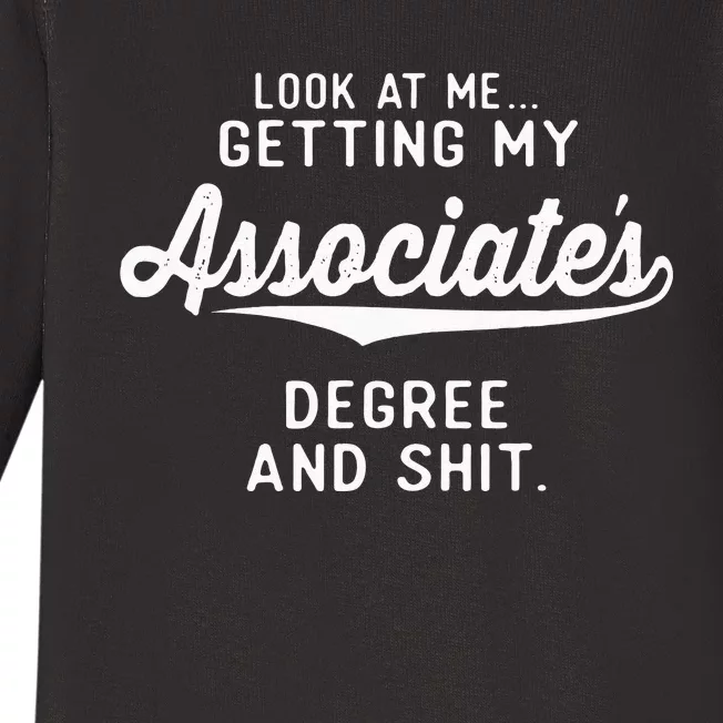 College Graduation Gifts Him Her Getting Associates Degree Baby Long Sleeve Bodysuit