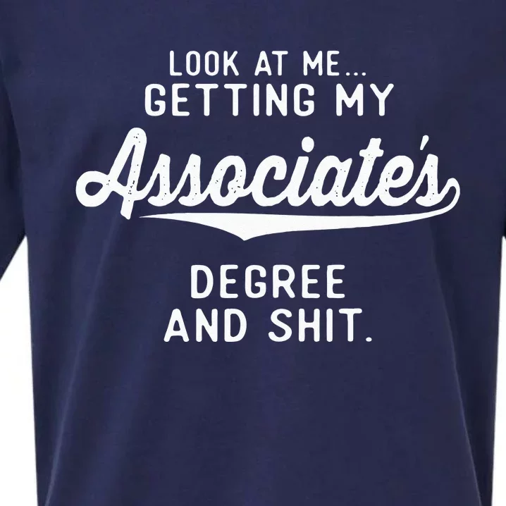 College Graduation Gifts Him Her Getting Associates Degree Sueded Cloud Jersey T-Shirt